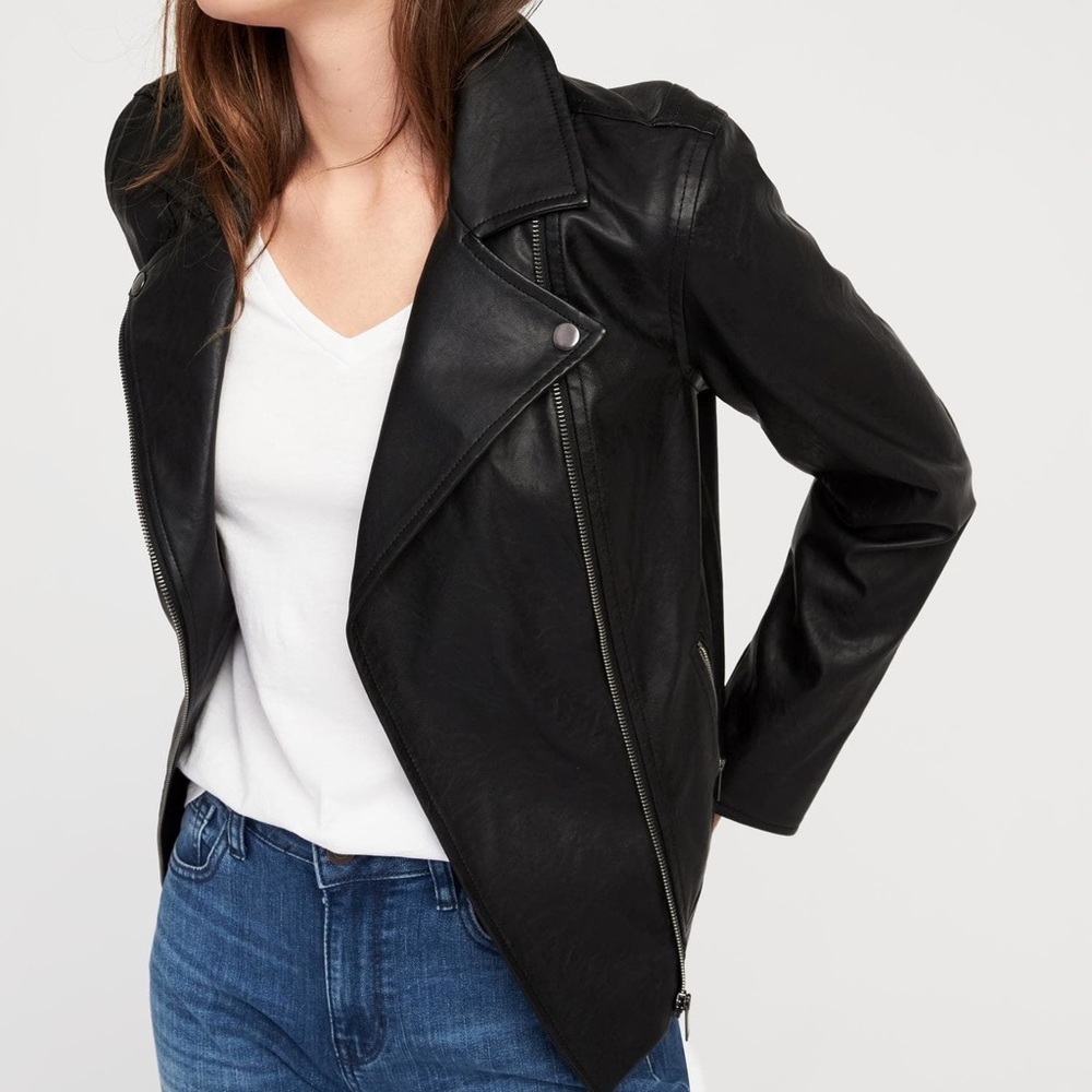 Faux leather jacket